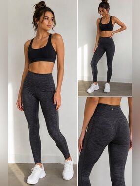 Victoria’s Secret High Rise Pocket Leggings Gray Size 6 NWT Yoga Gym